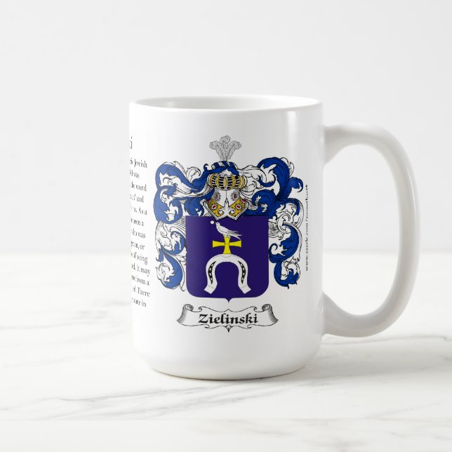 Zielinski, der Ursprung, die Bedeutung und das Kaffeetasse (Rechts)