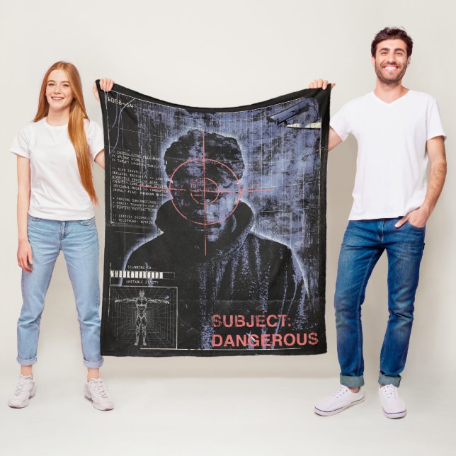 Zielorientiert - Design von Techno-Brutalist Stree Fleecedecke (Beispiel)