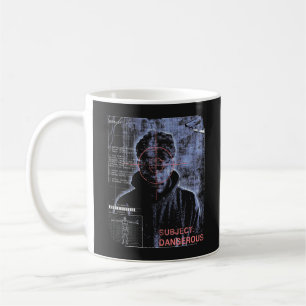 Zielorientiert - Design von Techno-Brutalist Stree Kaffeetasse