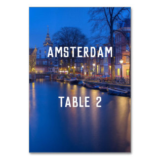Zielort Amsterdam Tabelle 1 Tischnummer