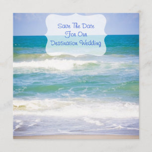 Zielort/Hochzeit am Strand Save the Date