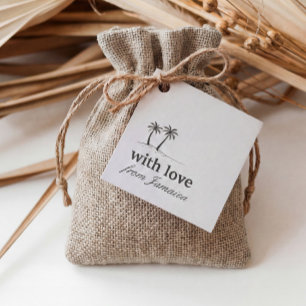 Zielort-Hochzeit Jamaika Willkommensgeschenk Geschenkanhänger