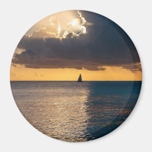 Zielort: Sonnenuntergang Magnet