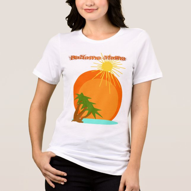 Zielort T-Shirt - Bahama Mama Tri-Blend Shirt (Vorderseite)