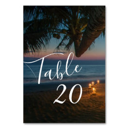 Zielparadies Hochzeitsempfang Tischnummer