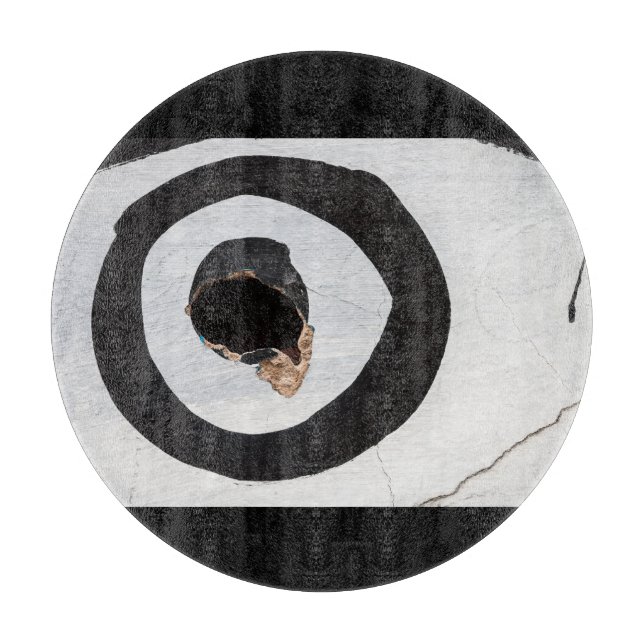 Zielreißen auf der Schneideplatte Schneidebrett (Vorderseite)