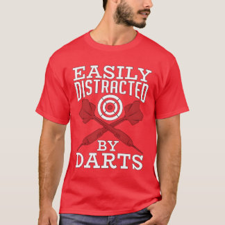 Zielsport leicht ablenkbar durch Darts Bullseye T-Shirt