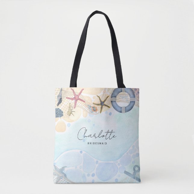 Zielstrand Hochzeitsküste Tasche (Vorderseite)