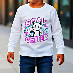 Zielstrebige Katze Neon Süß - Motivationsgeschenk 