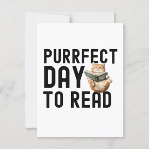 Zieltag zum Lesen von Cat Bookworm Quote Postkarte