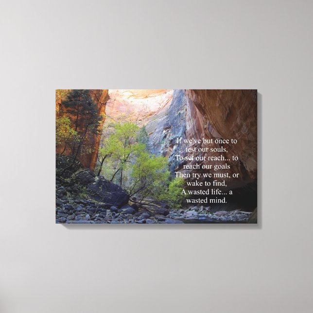 Zielvorgaben Inspiration Leinwanddruck (Vorderseite)