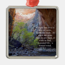 Zielvorgaben Inspiration Silbernes Ornament