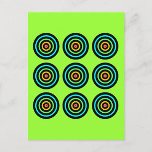 Zielvorgaben Nine Squared Postkarte