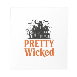 Ziemlich Böse Vintage-Halloween-Spookhaus-Shirt Notizblock