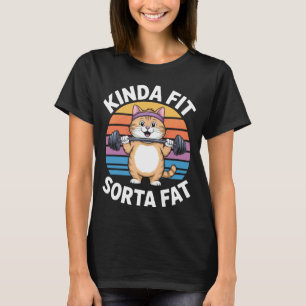 Ziemlich Fit Einigermaßen Fett Fitness Humor Haust T-Shirt
