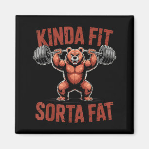 Ziemlich Fit Einigermaßen Fett Lustiger Fitness-St Magnet