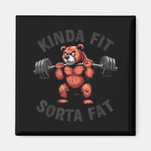 Ziemlich Fit Etwas Fett Lustiger Fitness-Studio Bu Magnet