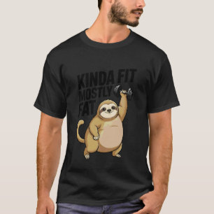Ziemlich Fit Meistens Fett Lustige Gym Übung Sarka T-Shirt