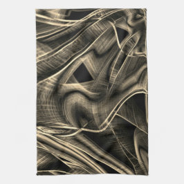 Ziemlich gekrönt aussehend wie gebrannter Kiefer m Geschirrtuch