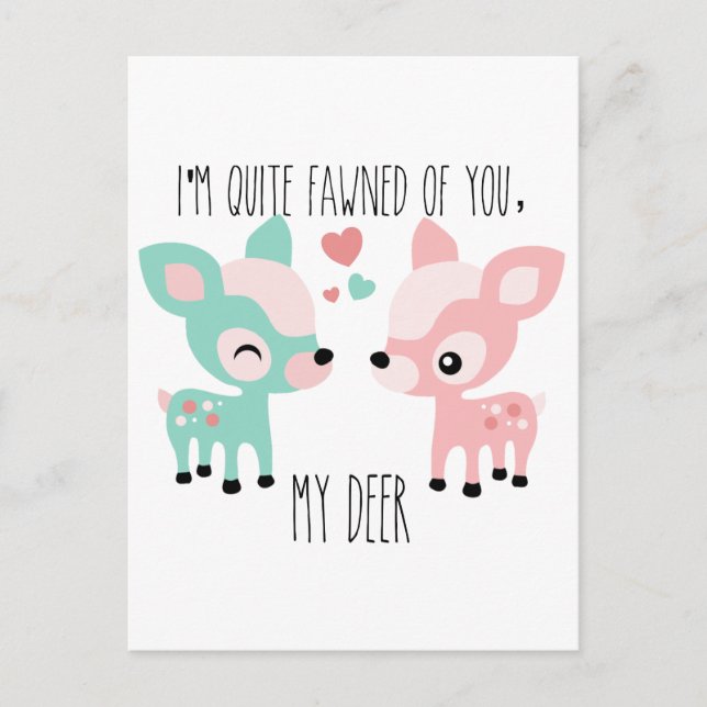 Ziemlich hungrig von dir postkarte (Vorderseite)