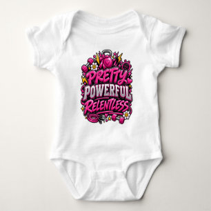 Ziemlich Mächtiges Unerbittliches Rosa Fitnessstud Baby Strampler