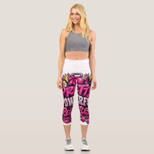 Ziemlich Mächtiges Unerbittliches Rosa Fitnessstud Capri Leggings