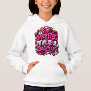 Ziemlich Mächtiges Unerbittliches Rosa Fitnessstud Hoodie