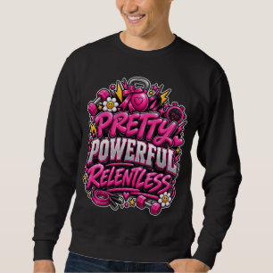 Ziemlich Mächtiges Unerbittliches Rosa Fitnessstud Sweatshirt