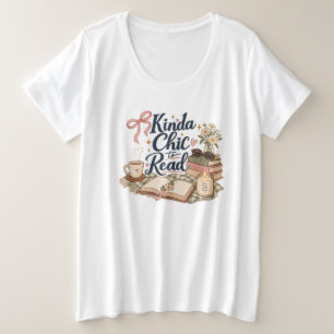 Ziemlich schick zum Lesen Buchliebhaber-Ästhetik Große Größe T-Shirt
