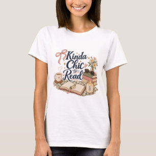 Ziemlich schick zum Lesen Buchliebhaber-Ästhetik T-Shirt