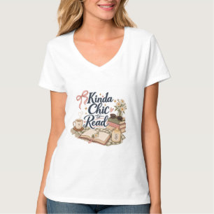 Ziemlich schick zum Lesen Buchliebhaber-Ästhetik T-Shirt