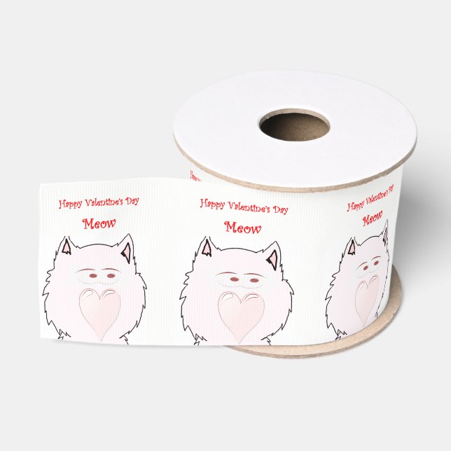 Zierband Kinder Katzen Ripsband (Spule)