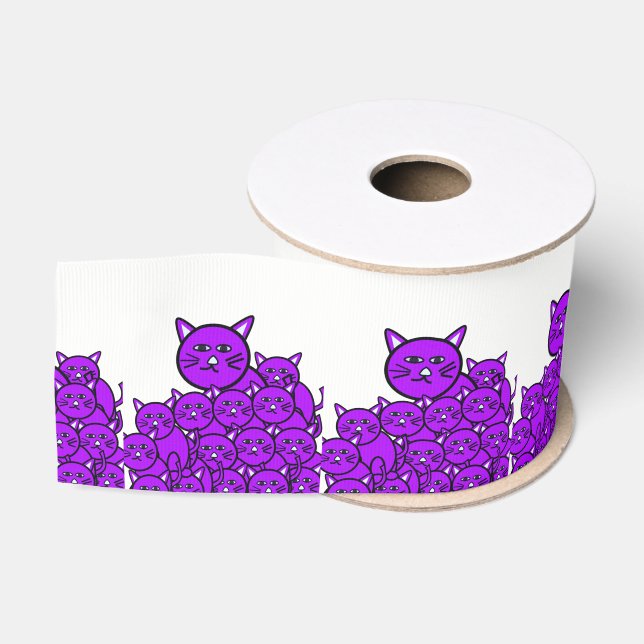 Zierband Kinder Katzen Ripsband (Spule)