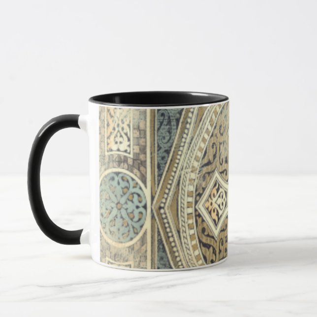 Zierband mit Verziert geometrischer Gestaltung Tasse (Links)