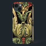 Zierblumendesign an schwarzen Grenzen Case-Mate iPhone Hülle<br><div class="desc">Ein Ziergemälde mit einem ansprechenden Blumendesign,  umgeben von schwarzen Rändern. Die Farben Grün und Rot springen dank des schwarzen Hintergrunds vom Druck ab. Wie wunderbar würde das an deiner Wand aussehen? Kaufen Sie es und erfahren Sie es!</div>