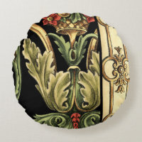 Zierblumendesign an schwarzen Grenzen