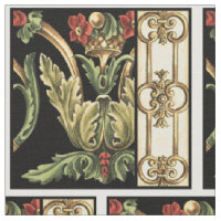 Zierblumendesign an schwarzen Grenzen