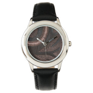Zierbraun Vintages Leder Armbanduhr