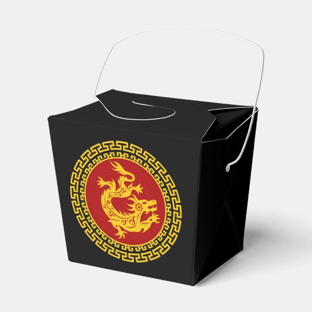 Zierchinesischer Neujahrsdrache Geschenkschachtel (Vorderseite)