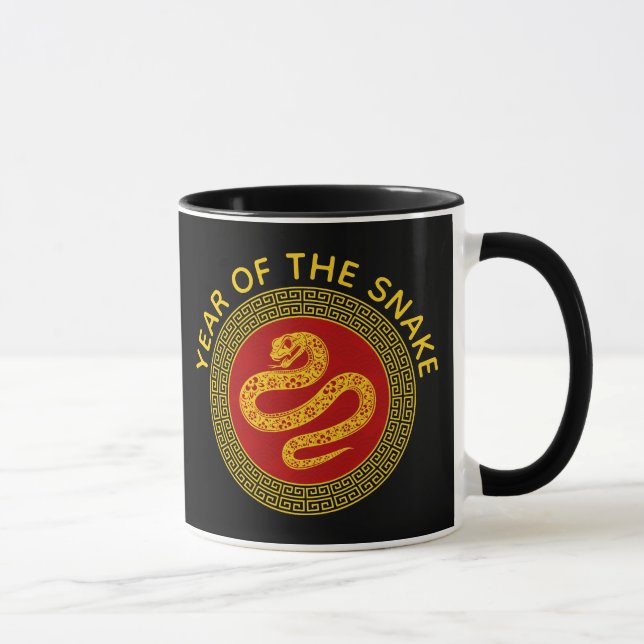 Zierchinesischer Neujahrsschlange Tasse (Rechts)