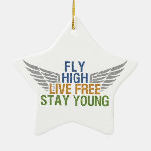 Zierdekor FLY HIGH Keramikornament