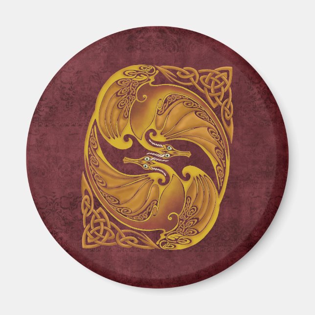 Zierdrachen Magnet (Vorne)