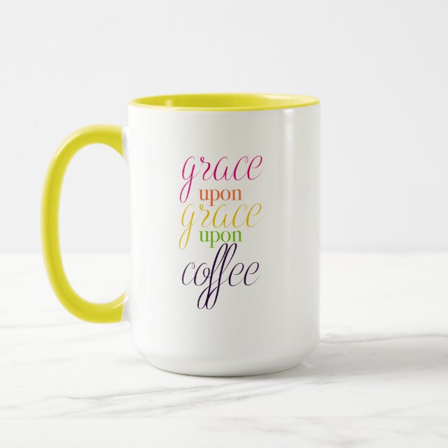 Zieren Sie nach Anmut nach Kaffee - 15 Unze. Tasse (Links)