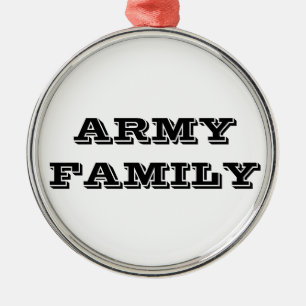 Zierfamilie Silbernes Ornament