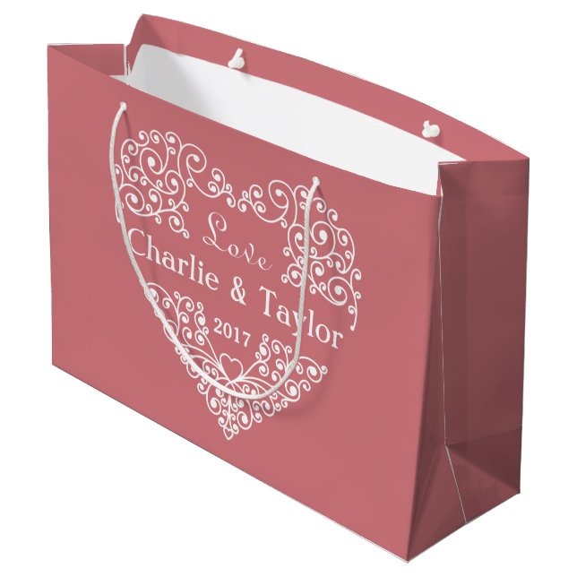 Zierheft Sondertext Große Geschenktasche Große Geschenktüte (Rückseite Schrägansicht)