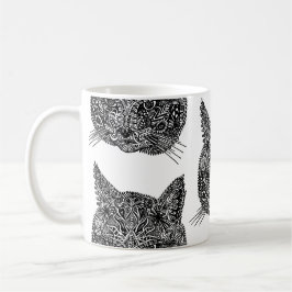 Zierkatze Kaffeetasse