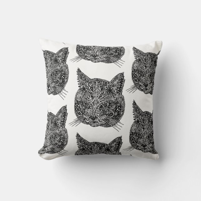 Zierkatze Kissen (Vorderseite)