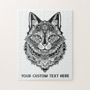 Zierkatze mit benutzerdefiniertem Text