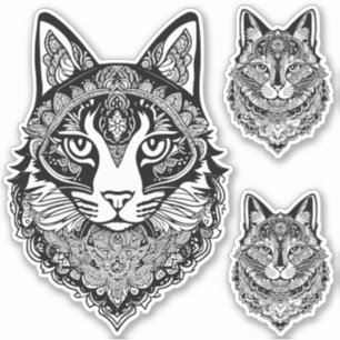Zierkatzen Aufkleber