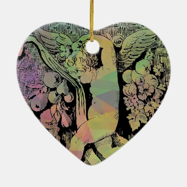 Zierkraut Keramik Ornament (Hinten)